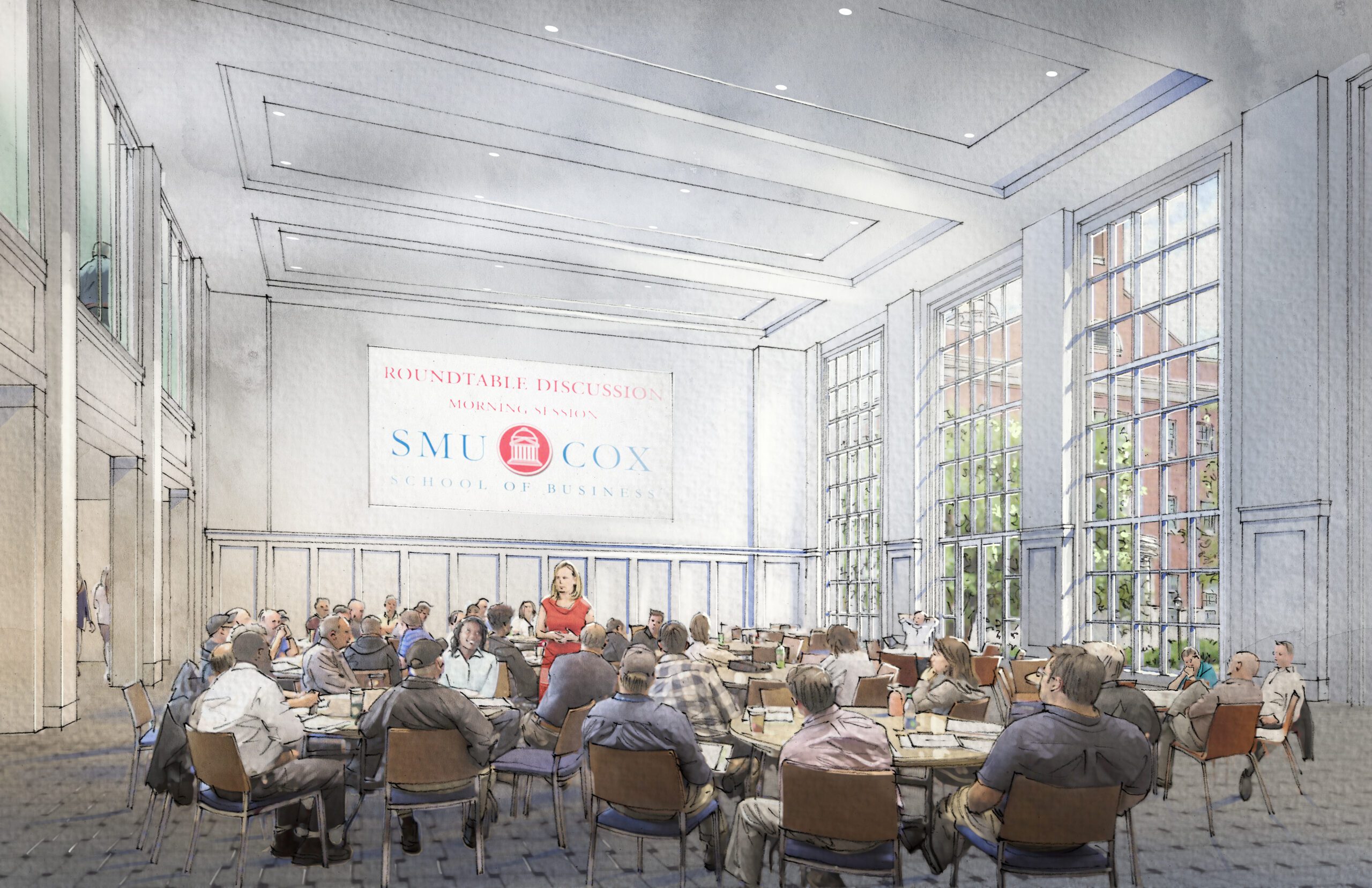 SMU Cox School of Business rendering